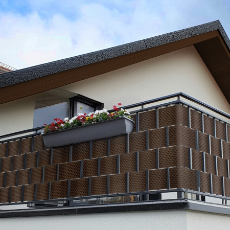 Set 6 bucati - Banda orizontala pentru gard bordurat / balcon,  din polietilena [2]