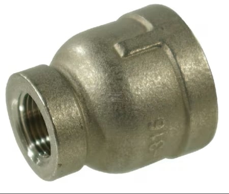 Gradina - Reducție filet interior 1″ × 3/4″ pentru instalații de apă, inox