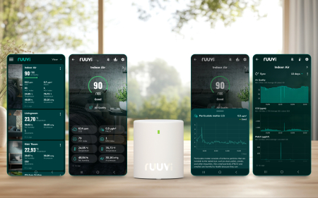 Ferma inteligenta - Ruuvi Air - Monitorizarea calității aerului din interiorul locuinței sau a spațiului de lucru