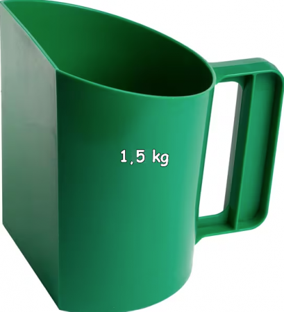 Dozare / Masurare - Scafa | cupa pentru hrana, 1,5 kg (verde)