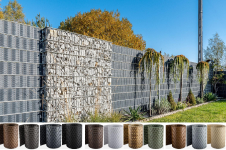 Gradina - Set 2 bucati - Banda orizontala pentru gard bordurat / balcon,  din polietilena