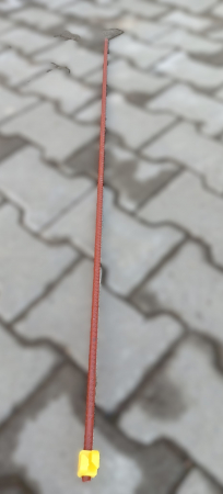 Stalp gard electric otel striat 110 cm, izolator la varf [1]