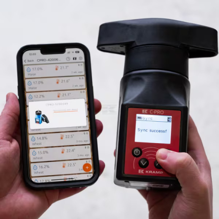 Umidometru digital pentru cereale KRAMP C-PRO – Danemarca | Aplicație mobilă inclusă [8]