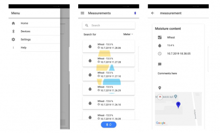 Umidometru pentru cereale digital C-PRO (Danemarca) aplicatie mobil [5]