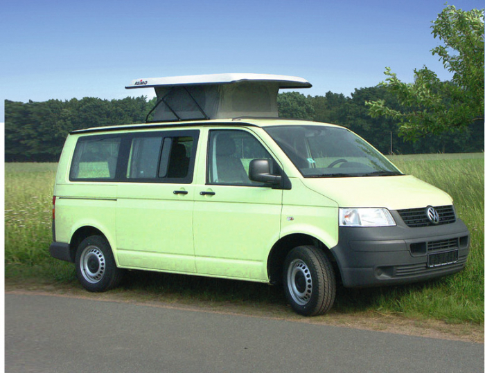 Acoperiș ridicabil super plat pentru VW T5/T6 Transporter – alb [1]