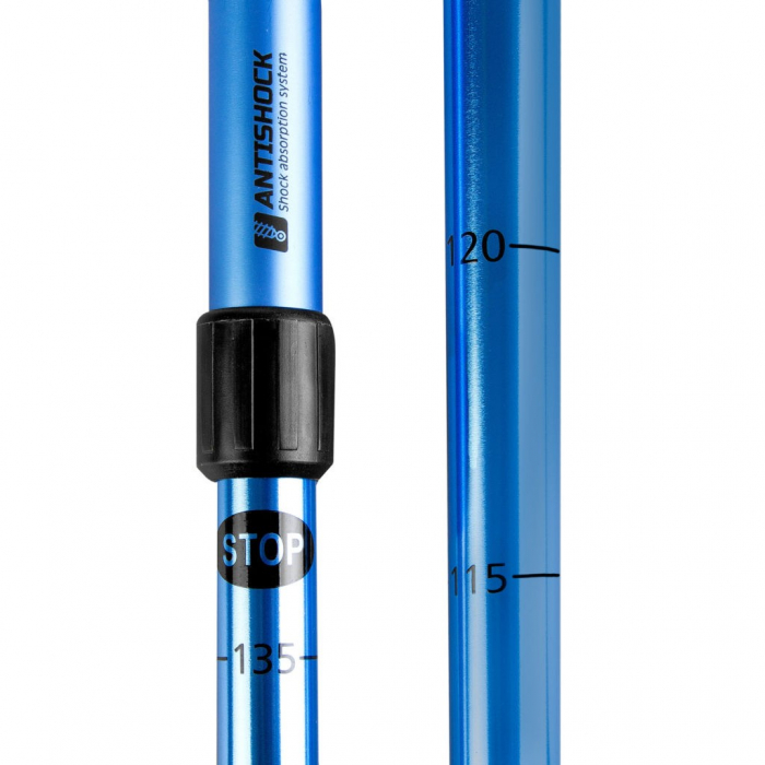 Bete trekking telescopice Spokey Flashback, 3 segmente, 105-135 cm, albastre [5]
