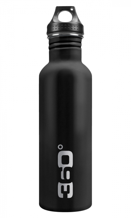 Bidon de baut 360 Degrees, otel inox, 1000 ml, mattle black [1]
