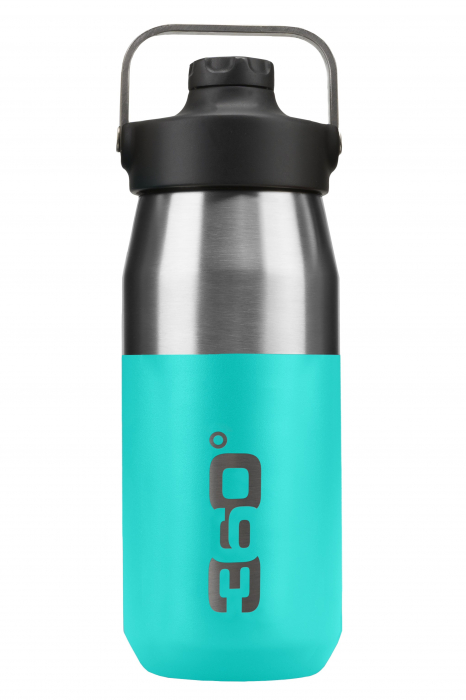 Bidon - termos inox 550 ml wide mouth, cu capac magnetic, turqoise [2]