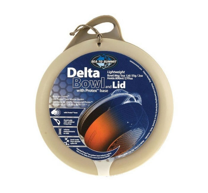 Bol camping Sea To Summit Delta bowl cu capac, volum 750 ml, gri [2]