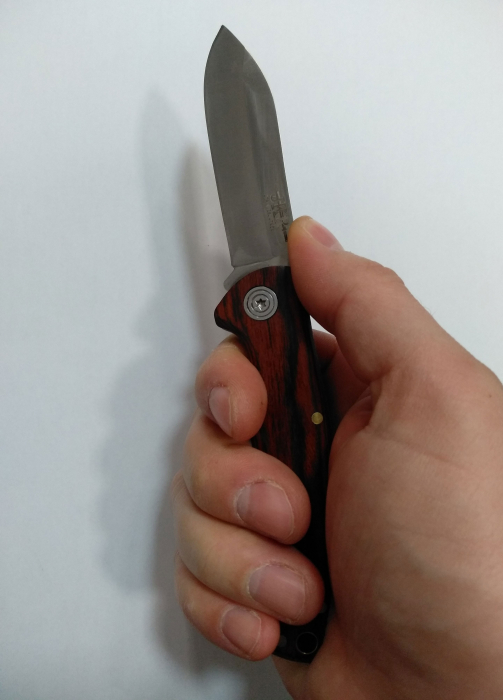 Briceag Joker, lama 7.8 cm otel inox, blocabila, maner lemn JKR0649 [2]