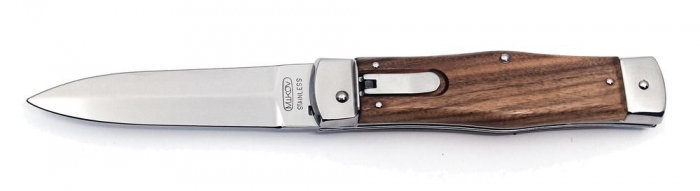 Briceag Mikov Hammer Predator inoxidabil, maner lemn, teaca piele [2]
