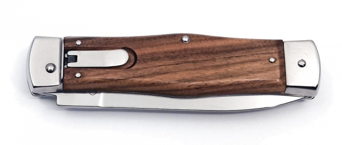 Briceag Mikov Hammer Predator inoxidabil, maner lemn, teaca piele [4]