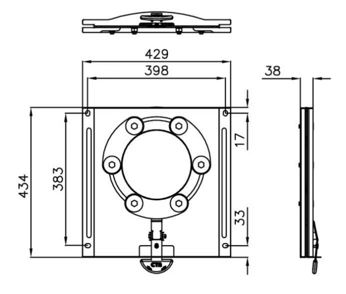 Consolă pivotantă VW T5 / T6, scaun pivotant pentru șofer sau pasager [2]