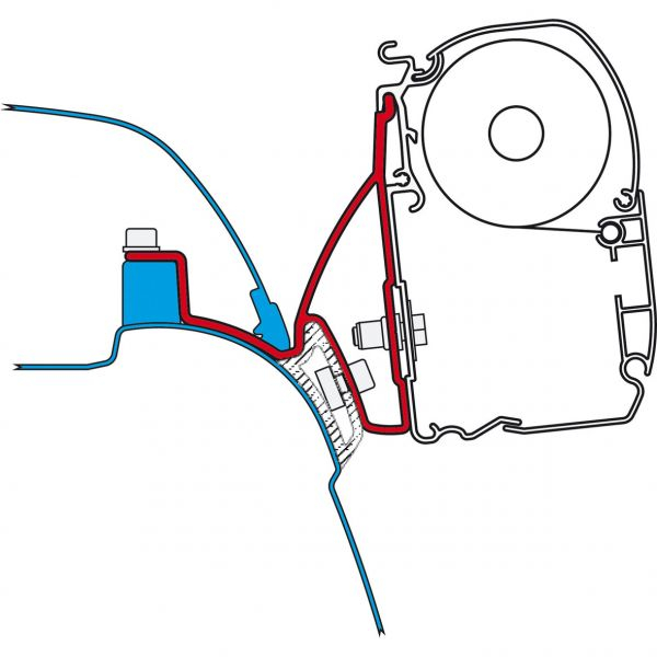 Copertina Fiammastore F45 S VW T5/T6 Multivan. 263 cm, titan [3]
