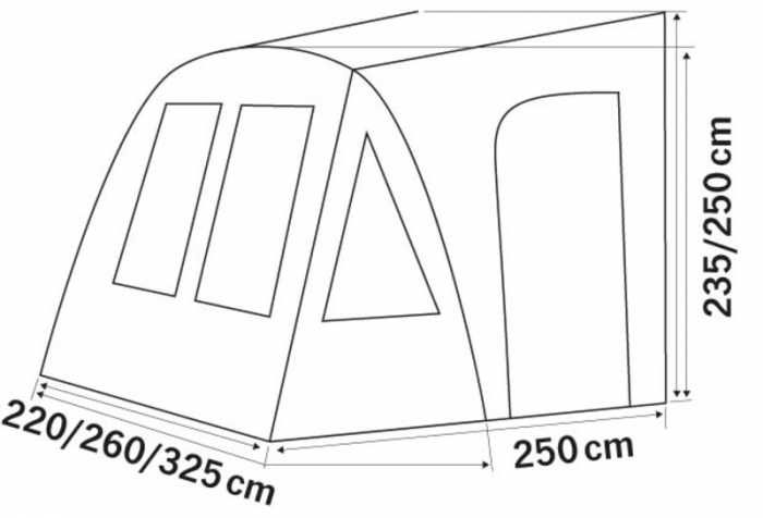 Cort rulota gonflabil ONE BEAM AIR  325cm [6]