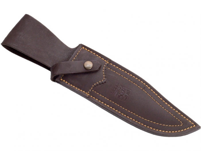 Cutit Joker Bowie 20, teaca piele, lama otel inox, maner corn cerb [3]