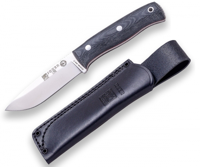 Cutit Joker BS9 Lynx, lama 10.5 cm otel inox, maner micarta, teaca piele [5]