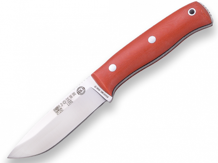 Cutit Joker BS9 Lynx, lama otel inox 10.5 cm, maner micarta, teaca piele [2]