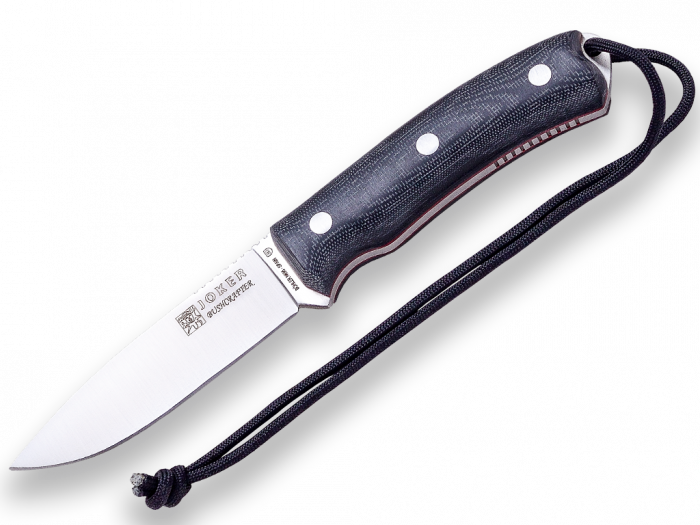 Cutit Joker Bushcrafter cu teaca piele, lama otel inox 10.5 cm, maner micarta [2]