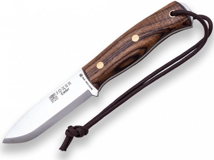 Cutit Joker Ember Scandi Bushcraft, lama otel inox 10.5 cm, maner lemn nuc [2]