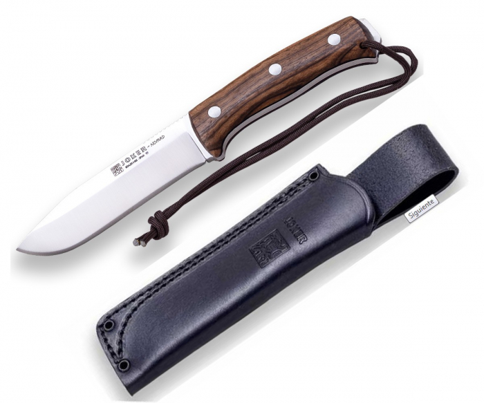 Cutit Joker Nomad lama otel inox, maner micarta, teaca piele [4]