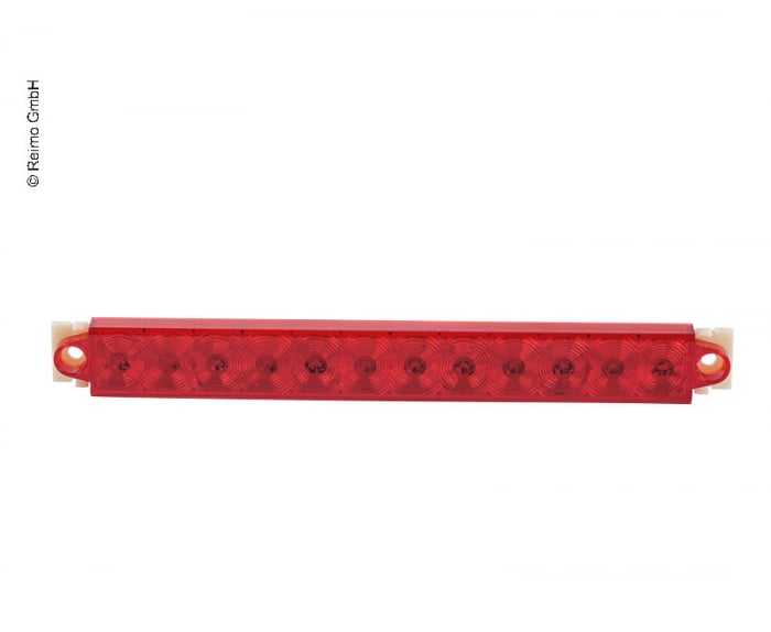 Lumina de frână cu LED roșu / crom, 9-32V, 2,2 W IP67, cablu de 500 mm [1]