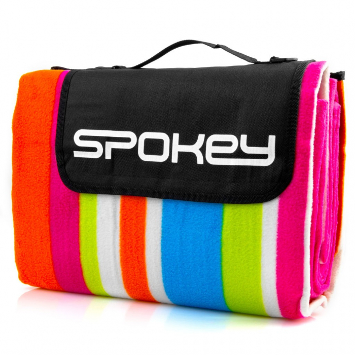 Patura camping / picnic 180 x 210 cm impermeabila, captusita cu aluminiu Spokey Picnic Rainbow [2]