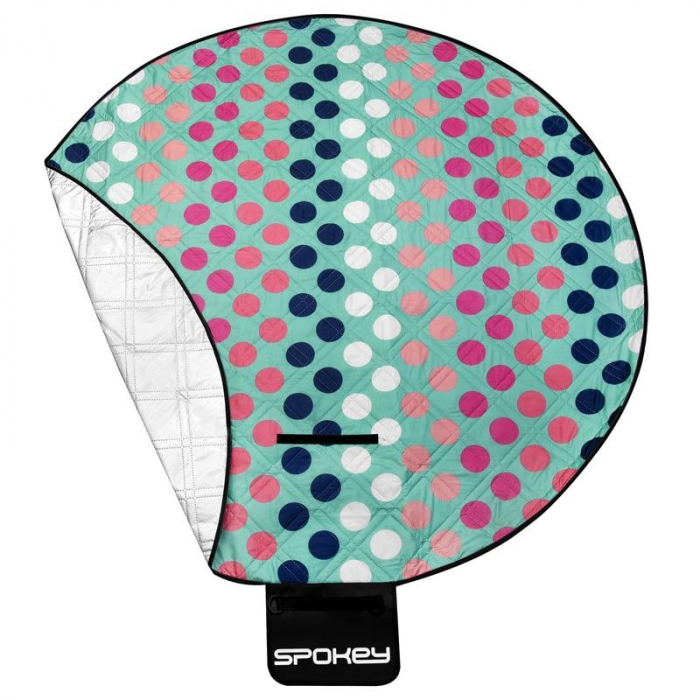 Patura camping / picnic rotunda, diametru 140 cm Spokey Picnic Dots [9]