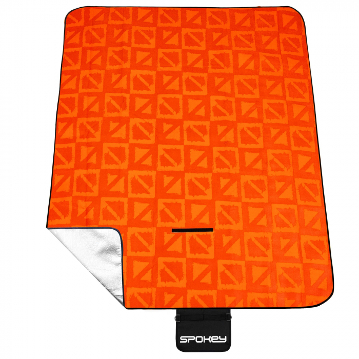 Patura picnic impermeabila 150x180 cm Spokey Picnic Apricot, captusita cu aluminiu [9]