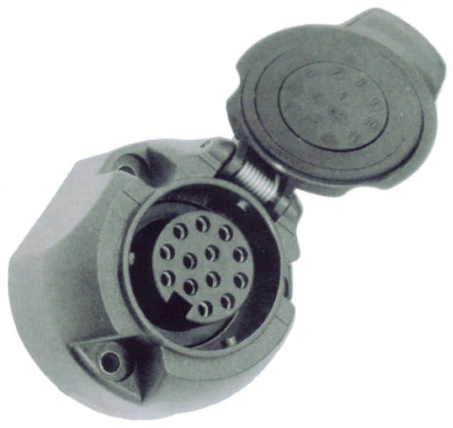 Priza 13 pini pentru rulote sau remorci, ABS, 12V [2]