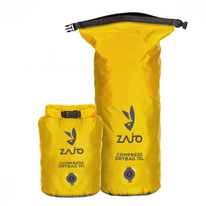 Sac impermeabil Zajo Compress Drybag 15 litri Culoare Galben [15]