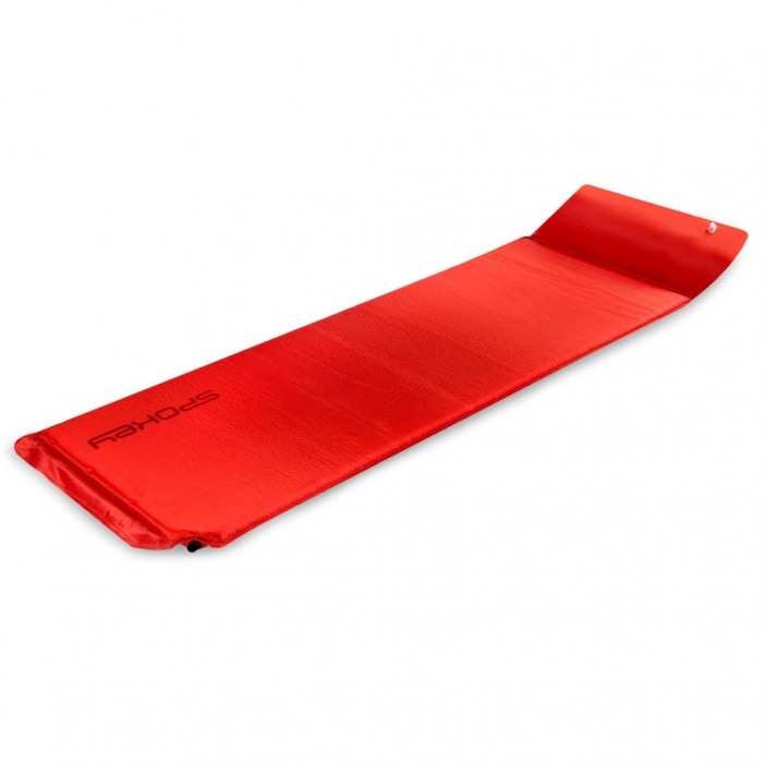 Saltea autogonflabila cu perna 186 x 50 x 2.5 cm Spokey Savory Pillow, rosie [3]