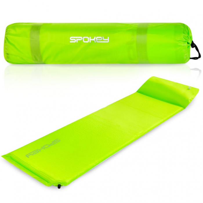 Saltea autogonflabila cu perna 186 x 50 x 2.5 cm Spokey Savory Pillow, verde [9]