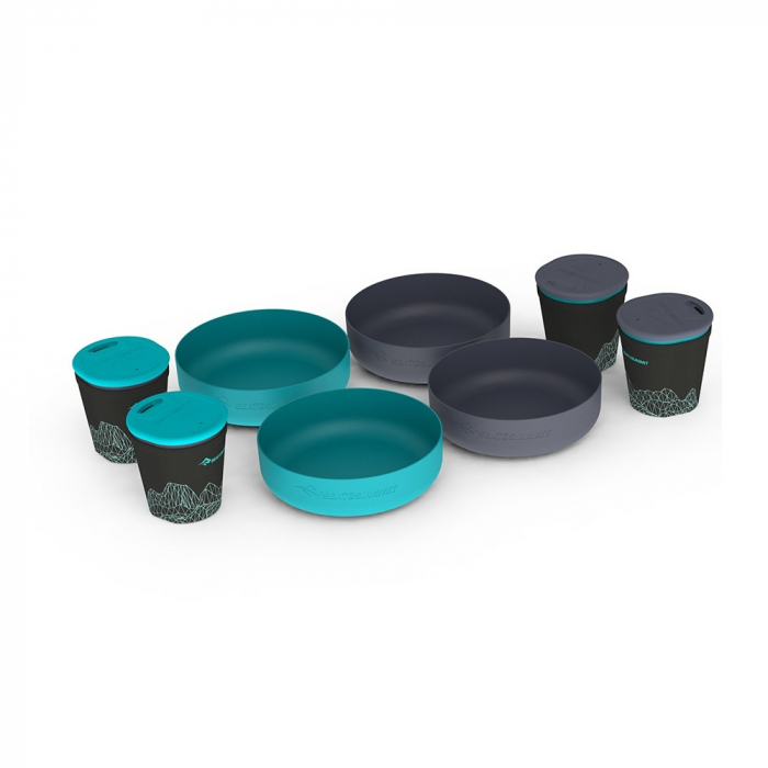 Set vase camping pentru 4 persoane Sea To Summit Delta Light Camp Set 4.4 Pacific Blue / Grey [8]