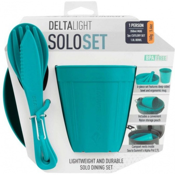 Set vase camping Sea To Summit DeltaLight Camp Set 1.1 - cana, bol si tacamuri Pacific Blue [7]