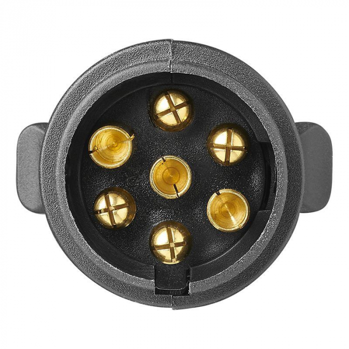 Stecher 7 pini plastic pentru montaj pe cablu, ABS, 12V [2]
