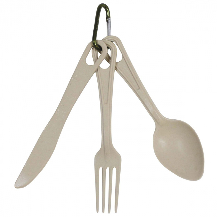 Tacamuri camping din bambus, set 3 piese cu carabina, 17 cm, 50 grame Fox Outdoor [2]