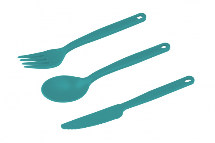 Tacamuri camping - drumetie Sea To Summit Charcoal - set 3 bucati cu carabina, pacific blue [3]