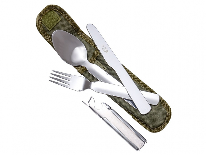 Tacamuri camping Joker inox set 4 piese cu husa [2]