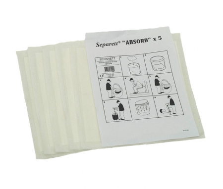 Solutii chimice toalete,bazine,etc - Absorbante Separett- 5 buc