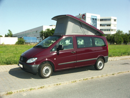 Acoperiș de dormit super plat Mercedes Vito/Viano compact din anul de construcție 04/2004 - înalt în față