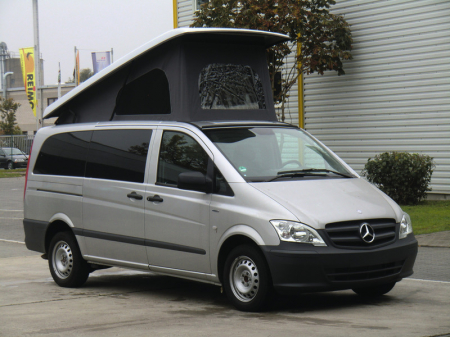 Mercedes - Acoperiș pliant Mercedes Vito,Viano, Bj.04-14, iar de la 15, versiune lungă, înalt în față