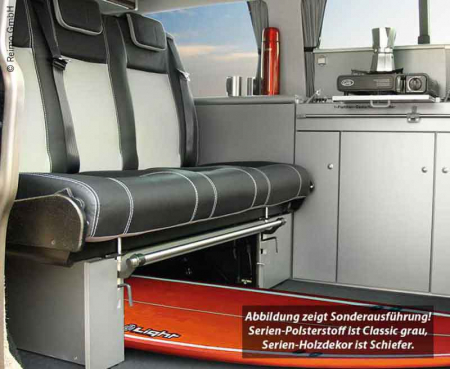 Bancă de dormit VW T6/T5 CityVan V3000 dimensiune 14 1305 mm lățime, 3 locuri, [2]
