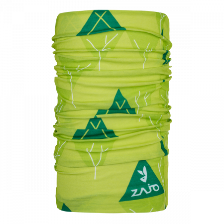 Camping - Bandana Zajo Unitube acid lime trees, unisex, cu tratament antibacterian