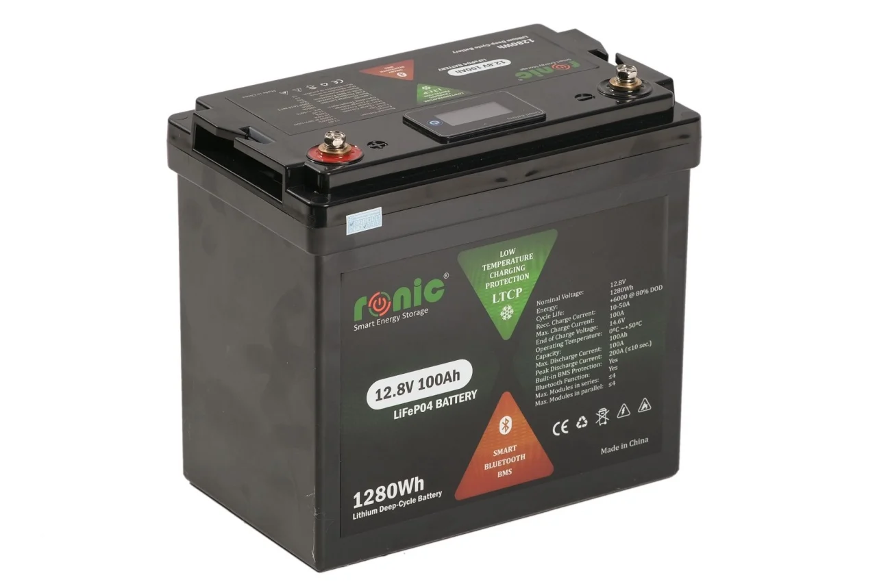 LiFePO4 - https://www.rolimag.ro/baterie-acumulator-lifepo4-12-8v-100ah-functie-bluetooth-si-ltcp-model-lfp12100sdhy-mini-copact.html?preview=1#prod-gallery-1