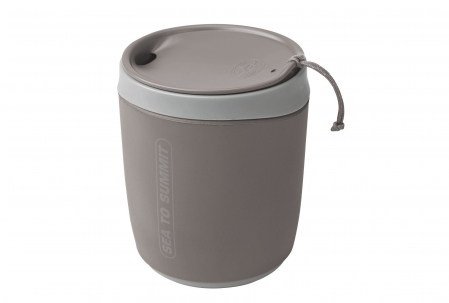 Camping - Cana 473 ml cu capac Sea To summit Delta InsulMug, leak proof, gri