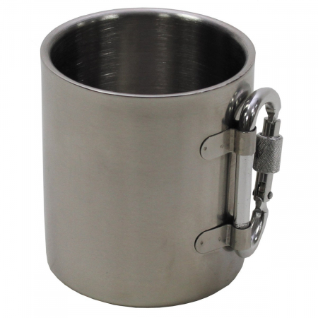 Cana inox cu carabina, 300 ml, pereti dubli cu carabina Fox Outdoor [1]
