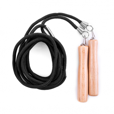 Accesorii camping - Coarda de sarit Spokey Quick Jump III cu manere lemn, lungime 280 cm