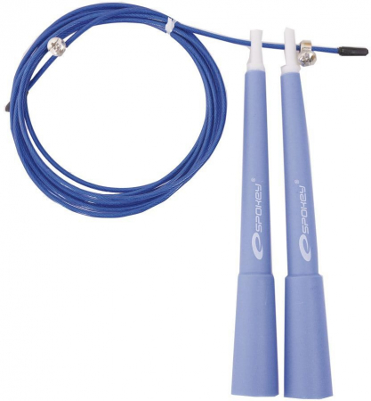 Coarda sarituri Spokey Crossfit Jump 300 cm cu lungime ajustabila, albastru [1]