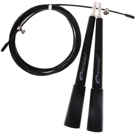 Accesorii camping - Coarda sarituri Spokey Crossfit Jump 300 cm cu lungime ajustabila, neagra